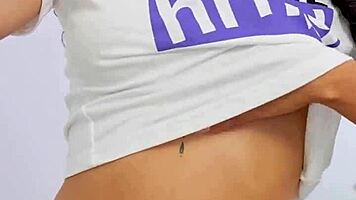 Sexy Amateur Latina Teen 18+ Masturbates Wet Pussy On Phone For Boyfriend