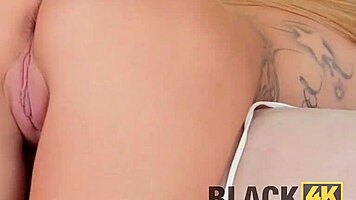 Black4k unexpected interracial sex makes young 18+ babe super happy