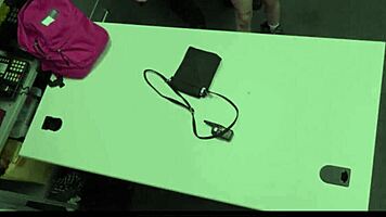 Petite tattooed blonde teen shoplifter sage fox strips and fucks big cock guard justin magnum to avoid prison