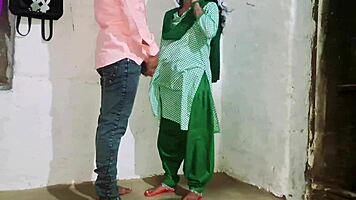 stepsister in costume fucks teacher after class gaping huge ass