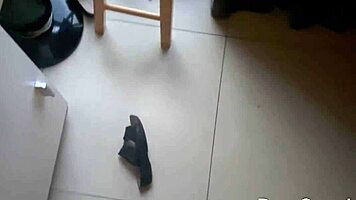 Slim Asian Petite Girl Feels Intense Balcony Pleasure