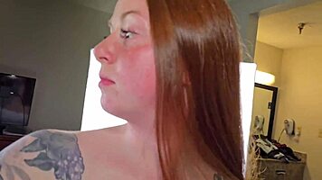 allison bloom gets bent over for shaved pussy gagging, missionary fucking, and cumshot in pov trailer