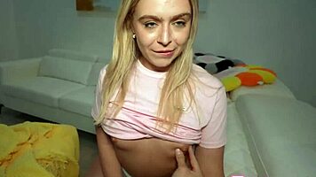 I had rough night time fucking with petite blonde krissy night