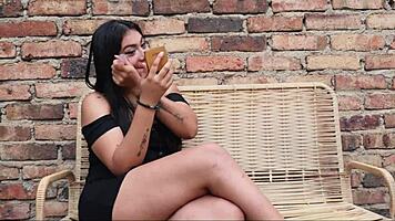 Inviting a Beautiful Latina with Big Ass for Water, Leading to Drunken Homemade Fun