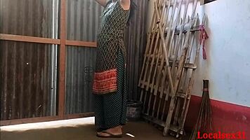 Bangladeshi teacher engages in homemade webcam session with student