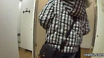 Striking Czech Teen Tempted In Mall For Pov Banging