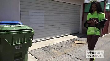 Gorgeous ebony slut chanel skye gets her ass pounded rough