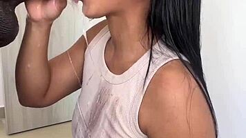 linda morena satisfies bbc desire with cum in mouth 😋