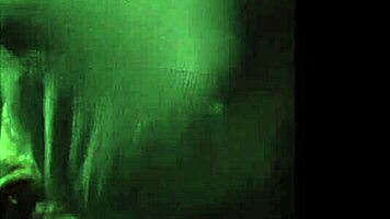 Tattooed Chubby Cougar Shows Big Tits While Dancing In Public Bath