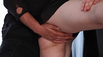 Skinny Ballerina Gets Fucked Standing and Creampied!