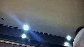 Hey, what's under that skirt? Young with purple panties teasing upskirt view, you wanna peek closer?