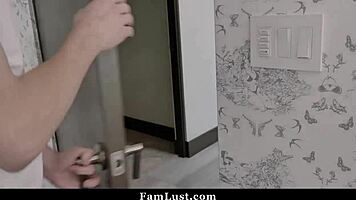 Cute Step Sister and Step Mom Threesome with Step Brother in Hardcore Group