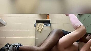 Subtle Domination In Public Bathroom With Deepthroat