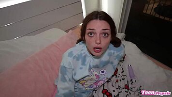 Daddy Johnny loves making Shrooms' tight pussy squirt with her cute butt plug in