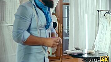 Bride4k gorgeous and naughty young 18+ bride jumped on a big dick while the groom was waiting