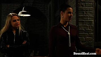 betrayed cargo, the innocent young slave moans during muff diving and fingering orgasm