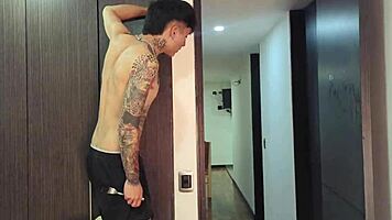 brunette young woman gets fingered in sexy revenge prank