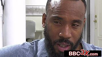 Tiny pocket-sized babysitter banged by enormous BBC - Avery Black