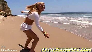 Teen lesbians explore summer sexual adventures