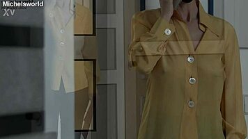 business - slave wife - braless and downblouse in public 😏