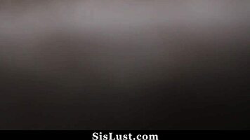 Stepsis ella knox gives stepbro intense blowjob and hardcore fucking with monster cock