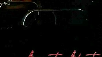 teen riding bareback anal at night outdoors