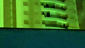 teen riding bareback anal at night outdoors