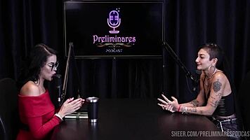 Caroleta Roots' best moments in preliminares podcast with bia hot - part 1 on sheer red