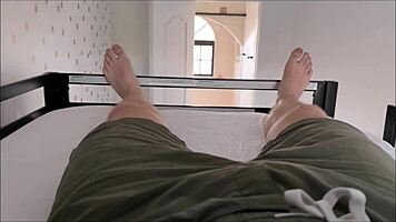 Big Step Sister Lucy Lotus Shares Blowjob With Alex Adams On Bunk Bed.