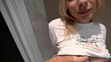 step sister gets fucked while stuck inside washing machine - creampie 😱