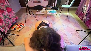 Thick Latina's Throat Fucked Hard Against Wall!