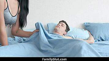 Stepsis Tight Teen 18+ Pussy Fucked from Behind by Stepbro as Stepmom Watches - Familyslut