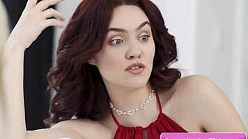 Redhead lesbian teen sucks big nipples and seduces blonde friend freya parker kay lovely