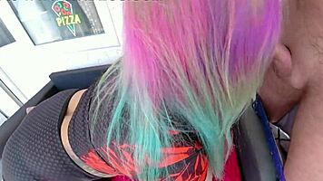 Horny Goth Stepsister With Sexy Makeup Made Deep Throat And Titjob