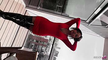 i risked no condom fuck with old tourist on balcony