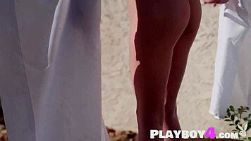 Petite Blonde Teen Posing in Lingerie Shows Amazing Booty