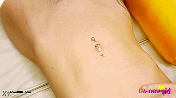 Glamorous blonde shows her sexy body in photoshoot