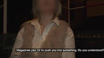 deviante blonde milf blindfolded fucked roughly doggystyle