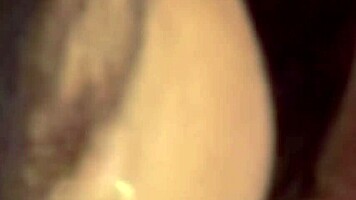 Catching hot married woman FILLING PUSSY with MILK