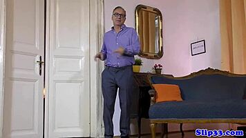 the spex british teen 18+ GETS a FACIAL from the old man