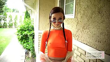 Petite Carmen Rae addicted to Bryan Gozzling's hardcore fucking.