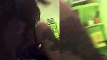 tatted emo beauty takes back shots and submits