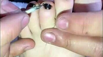 talking to followers showing my feet