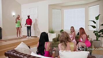 mistaken pizza guy fucked by cougars