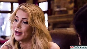 Busty tgirl gracie jane licks assistant's pussy 😏