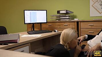 Loan4k sex casting happens in office by naughty agent.