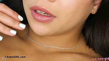 Super Cute Brunette Teen 18+ Shows Her Sexy Body