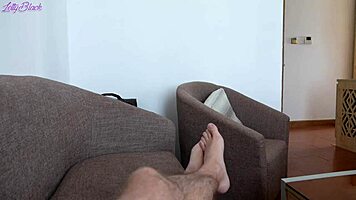 horny stepmom seduces stepson swallows cum in bathroom