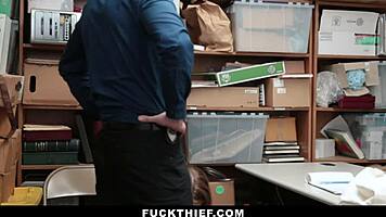 Thief Stripped During Jewelry Recovery Fuck