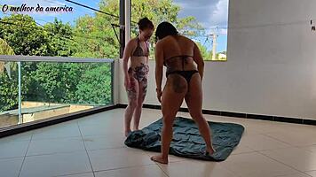 boy did he do well after helping two whores with a very easy task to make up for it they let him fuck them hard